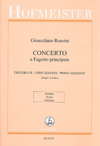 Concerto a fagotto pricipale  für Fagott und Orchester  Partitur
