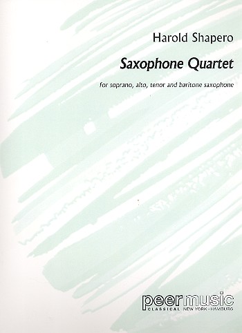 Quartet  for 4 saxophones (SATBar)  score and parts