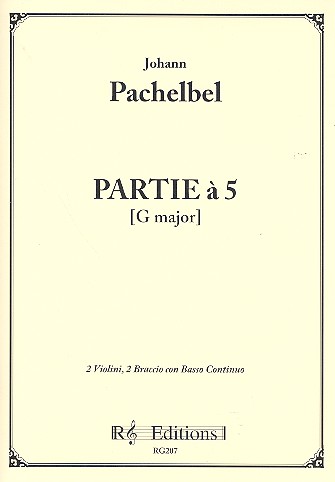 Partie à 5 in G Major for 2 violins,  2 altos and basso  score and parts