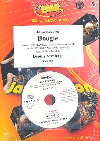 Boogie (+CD): für 4-stimmiges Ensemble  (Klavier/Orgel und Percussion ad lib)  Partitur und Stimmen