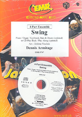 Swing (+CD): für 4-stimmiges Ensemble&nbsp;&nbsp;(Klavier/Orgel und Percussion ad lib)&nbsp;&nbsp;Partitur und Stimmen