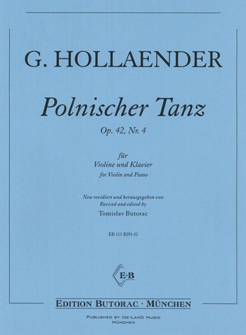 Polnischer Tanz op.42,4&nbsp;&nbsp;für Violine und Klavier&nbsp;&nbsp;
