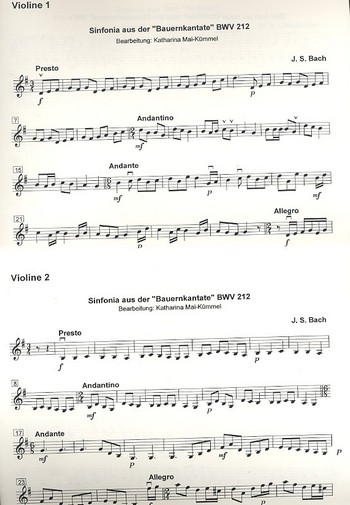 10 leichte Stücke aus der Barockzeit  für Orchester  Stimmenset (Streicher 2-2-2--1-2-2)