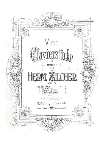 Ballade op.6,1 für Klavier&nbsp;&nbsp;Verlagskopie&nbsp;&nbsp;