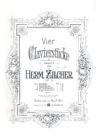 Intermezzo op.6,3 für Klavier&nbsp;&nbsp;Verlagskopie&nbsp;&nbsp;