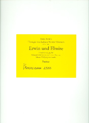Erwin und Elmire    Partitur