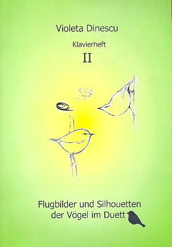 Flugbilder und Silhouetten der Vögel im Duett Klavierheft 2    