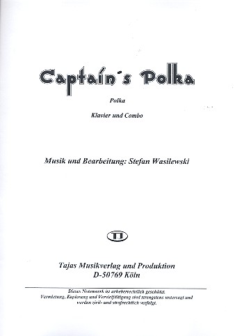 Captain's Polka: für Klavier und Combo  Combo-Stimmen (ohne Klavier)  