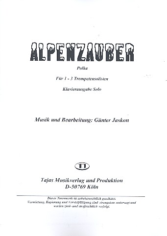 Alpenzauber für 1-3 Trompeten und Klavier    