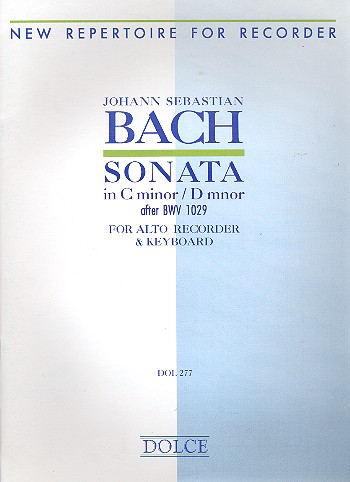 Sonate c-moll BVW1029&nbsp;&nbsp;für Altblockflöte und Klavier&nbsp;&nbsp;