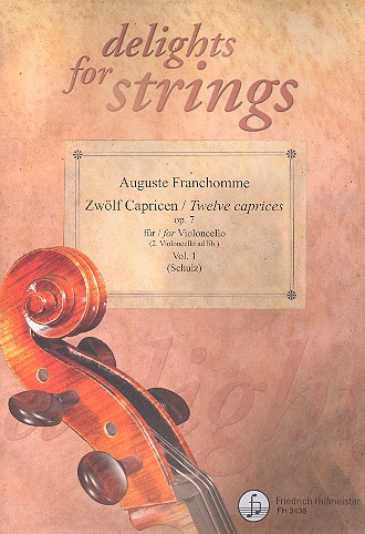 12 Capricen op.7 Band 1 (Nr.1-6)  für Violoncello (2. Violoncello ad lib.)  Stimmen