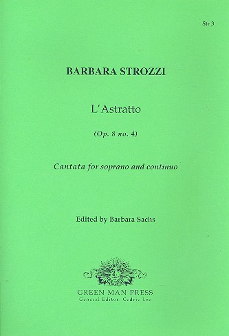 L'Astratto op.8,4  für Sopran und Bc  Partitur und Stimmen (Bc ausgesetzt)