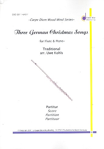3 German Christmas Songs  for flute and piano  