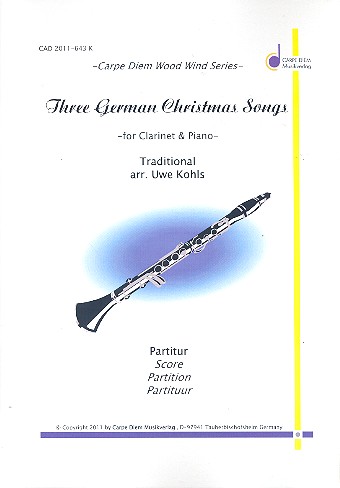 3 German Christmas Songs  for clarinet and piano  