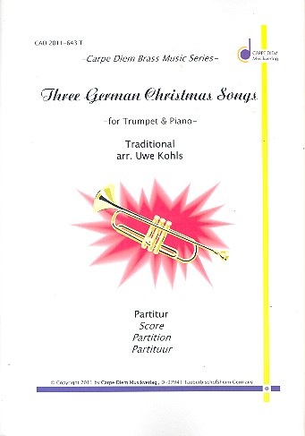3 German Christmas Songs  for trumpet and piano  