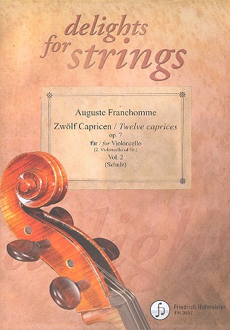 12 Capricen op.7 Band 2 (Nr.7-12)  für Violoncello (mit 2. Violoncello ad lib.)  