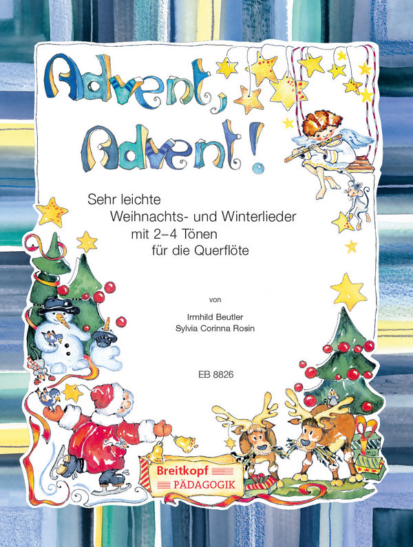 Advent Advent   für 1-2 Flöten (Klavier/Gitarre ad lib)  Spielpartitur und Klavierbegleitung