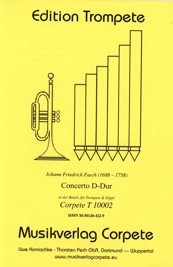 Konzert  - Fassung in D-Dur  für Trompete und Orgel  