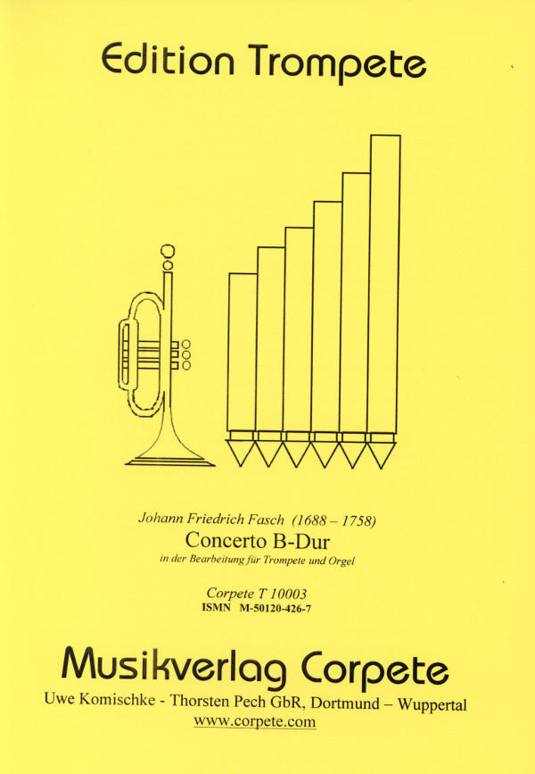 T10003 Konzert  - Fassung in B-Dur für Trompete  und Orgel  