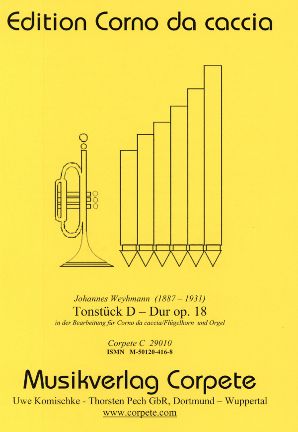 C29300 Tonstück D-Dur op.18 für Corno da caccia und Orgel&nbsp;&nbsp;&nbsp;&nbsp;