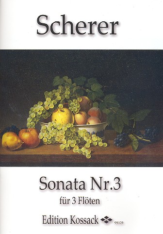Sonate D-Dur Nr.3  für 3 Flöten  Partitur und Stimmen