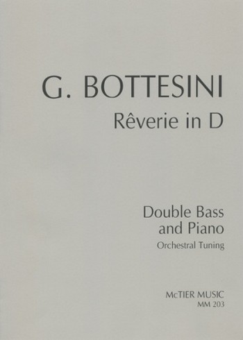 Rêverie in D  für Kontrabass (Orchesterstimmung) und Klavier  