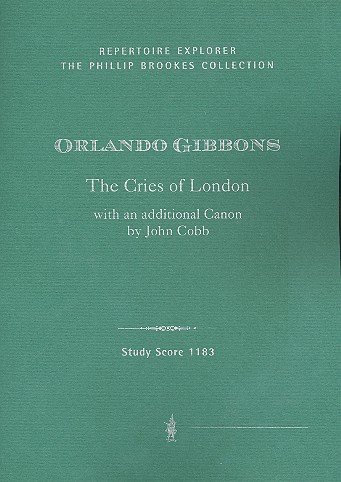 The Cries of London  Fantasie für Chor und Orchester  Studienpartitur