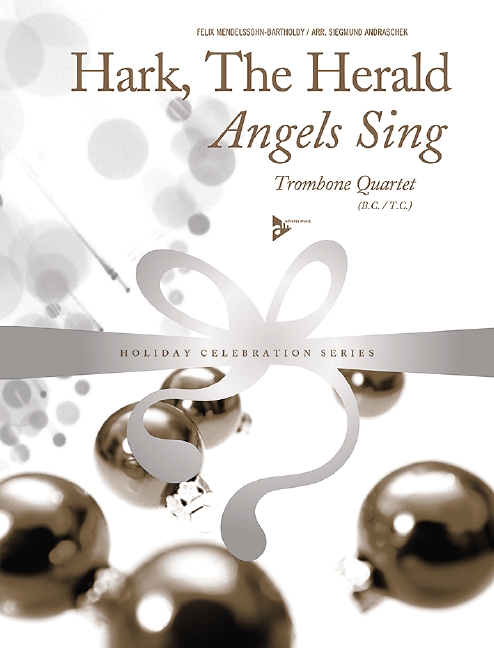 Hark the Herald Angels sing&nbsp;&nbsp;für 4 Posaunen (3 Posaunen und Bassposaune/Tuba)&nbsp;&nbsp;Partitur und Stimmen