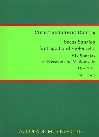 6 Sonaten op.3 Band 1 (Nr.1-3)  für Fagott und Violoncello  