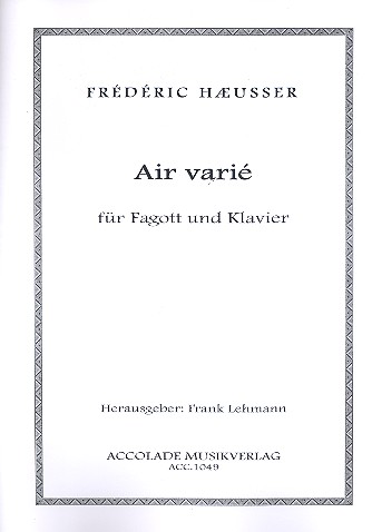 Air varié für Fagott und Klavier    
