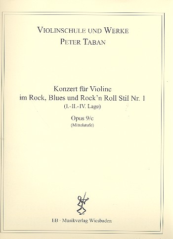 Konzert im Rock-, Blues- und Rock'n'Roll-Stil Nr.1, op.9c   für Violine und Klavier  