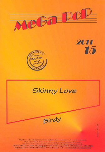 Skinny Love: für Keyboard (en)&nbsp;&nbsp;(mit Text und Akkorden)&nbsp;&nbsp;