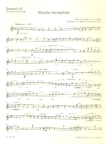 Marche triomphale für Orgel und  Blechbläser (Posaunenchor)  Trompete 1 in B
