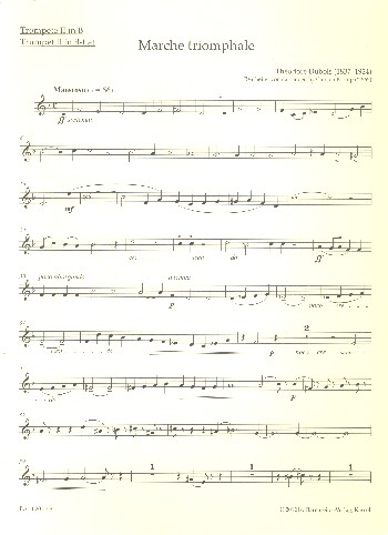 Marche triomphale für Orgel und  Blechbläser (Posaunenchor)  Trompete 2 in B