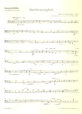Marche triomphale für Orgel und  Blechbläser (Posaunenchor)  Posaune 2 in C