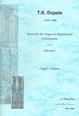 Pieces op.8 (Selections)&nbsp;&nbsp;for organ&nbsp;&nbsp;