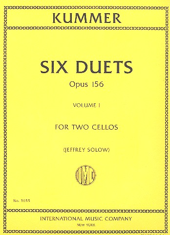 6 Duets op.156 vol.1 (nos.1-3)  for 2 cellos  score