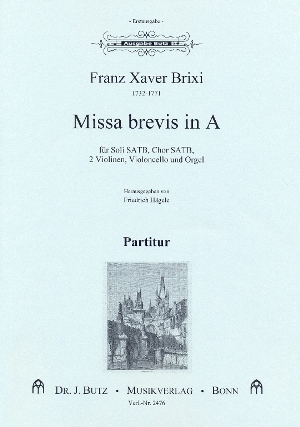 Missa brevis in A  für Soli, gem Chor, Streicher und Orgel  Partitur