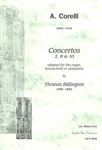 Concertos no.2, 8 and 10 for organ  (piano/harpsichord)  