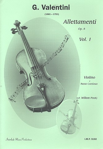 Allettamenti op.8 vol.1 (nos.1-4)  for violin and Bc  