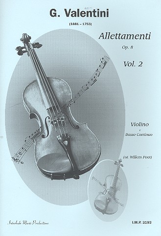 Allettamenti op.8 vol.2 (nos.5-8)  for violin and Bc  