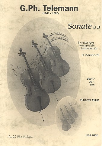 Sonate à 3&nbsp;&nbsp;für 3 Violoncelli&nbsp;&nbsp;Partitur und Stimmen