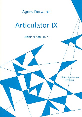 Articulator IX für  Altblockflöte solo  