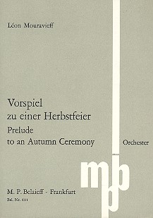 Vorspiel zu einer Herbstfeier&nbsp;&nbsp;für Orchester&nbsp;&nbsp;Studienpartitur