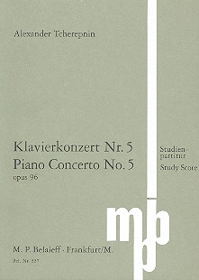 Klavierkonzert Nr.5 op.96  für Klavier und Orchester  Studienpartitur