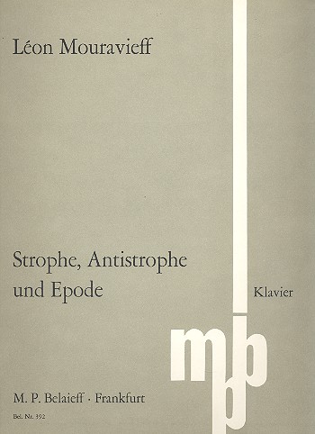Strophe, Antistrophe und Epode&nbsp;&nbsp;für Klavier&nbsp;&nbsp;
