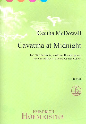 Cavatina at Midnight   für Klarinette in A,Violoncello und Klavier  Partitur und Stimmen