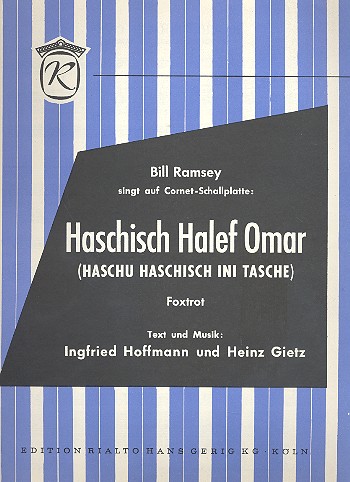 Haschisch Halef Omar:  Einzelausgabe Gesang und Klavier  