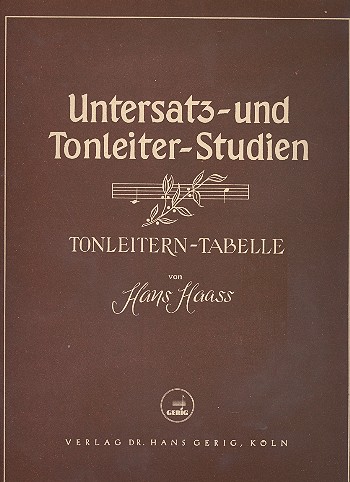 Untersatz- und Tonleiter-Studien  für Klavier  