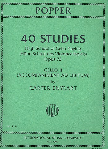 40 Studies op.73  for cello  cello 2 (accompaniment ad lib)
